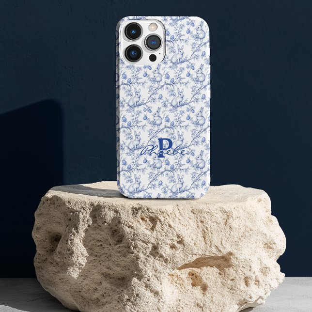 Coelho Personalizado de Chinoiserie Azul (Criador carregado)