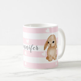 Coelho Rosa Personalizado - Caneca