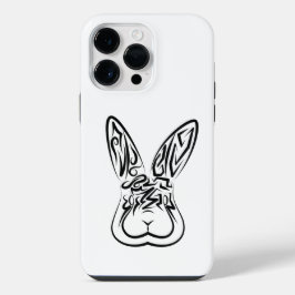 Coelho Tribal Negro e Branco