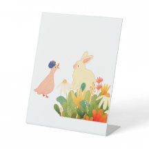 Coelho Whimsical & Pássaro em Sangue - Primavera