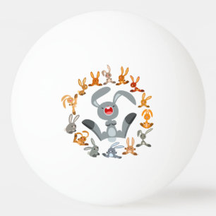 Coelhos de Desenho Animado Fofo Mandala Bola de Pi