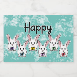 Coelhos de Páscoa em Forma de Ovo