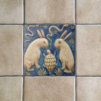 Coelhos e répteis - Reprodução Antiquada