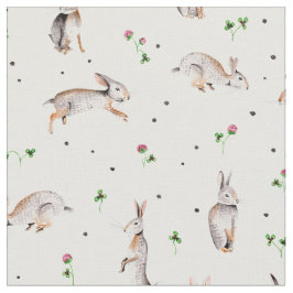 Coelhos & Trevo | Férias de Páscoa | Tecido de Pri