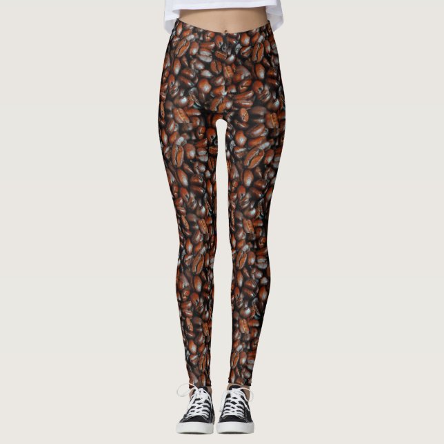 Coffee Bean Pattern Leggings (Frente)