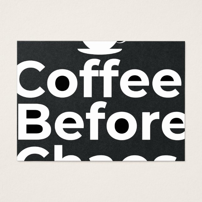 Coffee Before Chaos – Morning Motivation Quote (Frente)