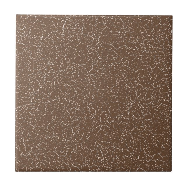 Coffee Brown Crackle Glaze Solid Colour Tile (Frente)