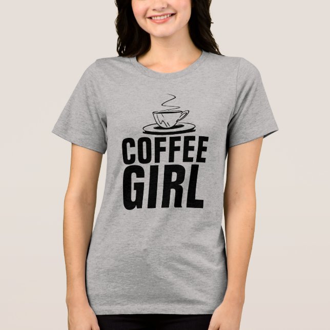 COFFEE GIRL LADIES T-SHIRTS (Frente)