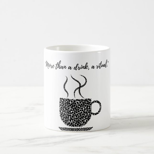 "Coffee Mug: Uma Caneca Que Ajustado Seu Humor" (Centro)