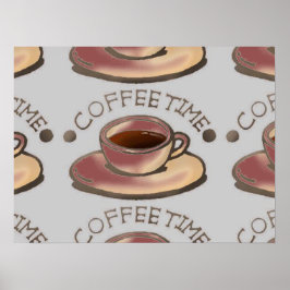 COFFEE TIME ART POSTER