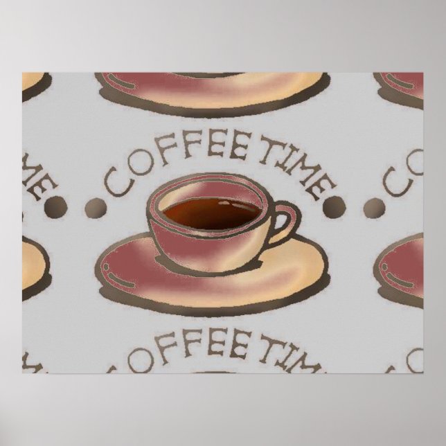 COFFEE TIME ART POSTER (Frente)