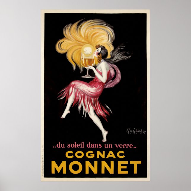 Cognac Monnet Por Cappiello Poster vintage (Frente)