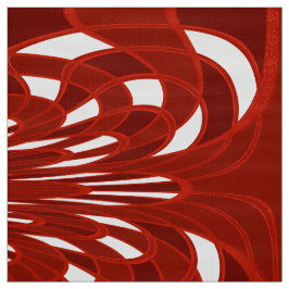Cogumelo, Abstrato - Vermelho Cardinal - Tecido