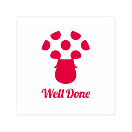 Cogumelo bonito. Carimbo de professor