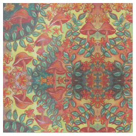 cogumelo e tecido tropicais das folhas