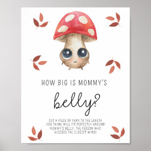Cogumelo - Quão grande é a barriga da mamãe pôster