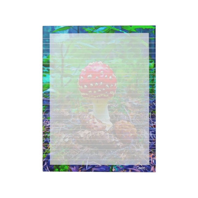 Cogumelo Selvagem Vinculado - Bloco de notas de 11 (Invertido)