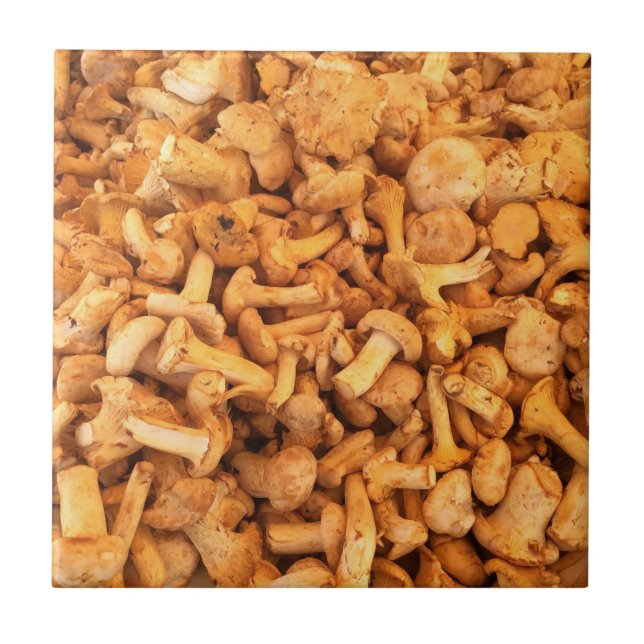 Cogumelos amarelos deliciosos (Frente)