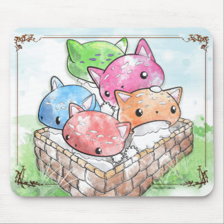 Cogumelos bonitos do gato de Mewshroom Mousepad em