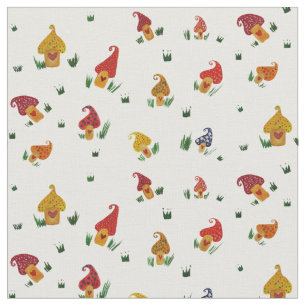 Cogumelos com tecido de algodão penteado costume