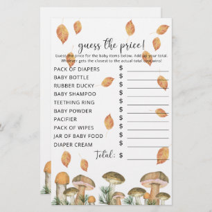 Cogumelos de outono   Chá de fraldas Preço do Jogo