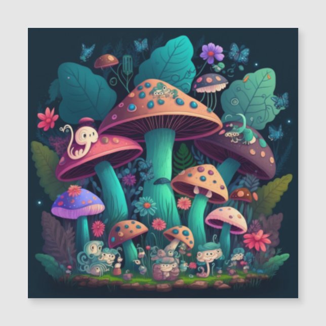 Cogumelos em campo (Frente)