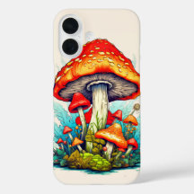 Cogumelos florestais selvagens germinados