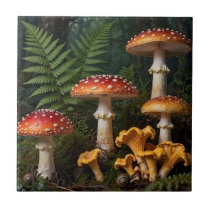 Cogumelos Fly Agaric Floresta Botânica