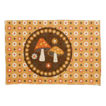 Cogumelos Retro Doce e Flores