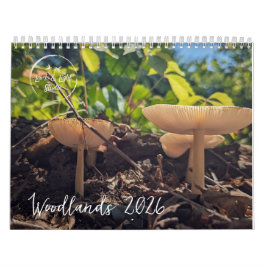 Cogumelos Woodland - Calendário Natureza 2026