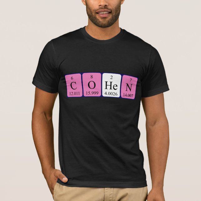 Cohen - Camisa periódica do nome da mesa (Frente)