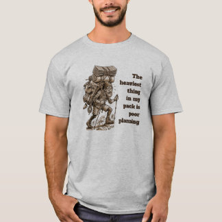 Coisa mais pesada na minha mochila Camiseta engraç