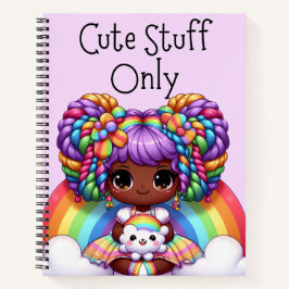 Coisas Cutas Apenas - Arco-Íris Roxo Kawaii