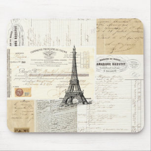 Coisas efêmeras francesas Mousepad de Paris do
