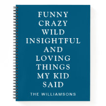 Coisas Engraçadas que Meu Filho Disse Azul 