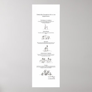 Coisas eu sou grato para como um poster equestre
