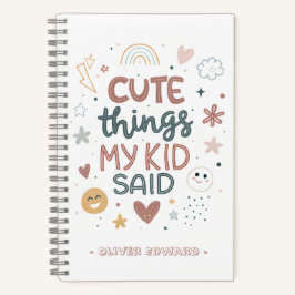 Coisas Fofas Que Meu Filho Disse Tipografia Divert