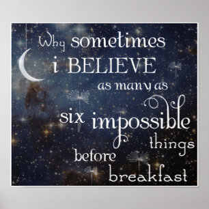 Coisas impossíveis estrelas 2 Poster ou Impressão