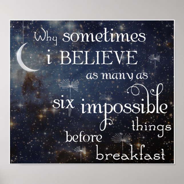 Coisas impossíveis estrelas 2 Poster ou Impressão (Frente)