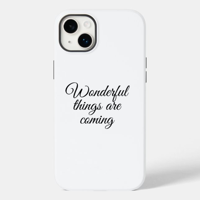 Coisas maravilhosas estão chegando (Verso)