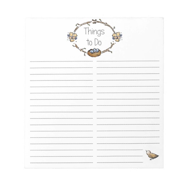 Coisas para fazer o Bloco de Notas (Frente)