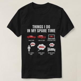 Coisas que Faço no Meu Tempo Livre Camisa Divertid
