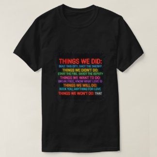 Coisas Que Fizemos Não Queríamos Camisa Vintage Nã