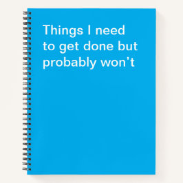 Coisas que preciso fazer, mas provavelmente não