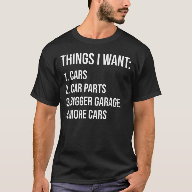 Coisas Que Quero Mais Camisa De Carro, Banco De Tr (Frente)