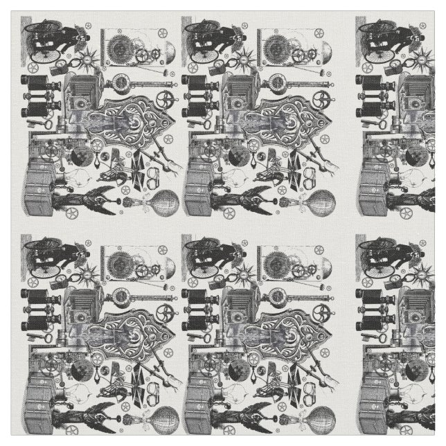 Colagem #3 de Steampunk - tecido da novidade (Detalhe)