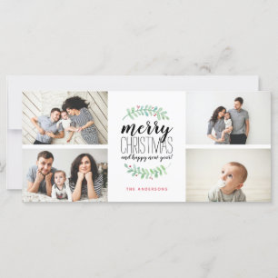 Colagem alegre do Natal 4-Photo do feriado da