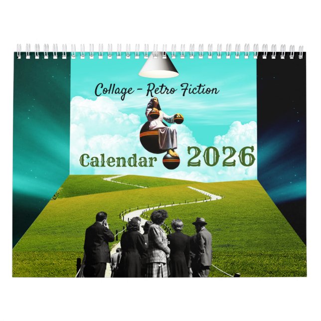 Colagem - Calendário de Ficção Retro (Capa)