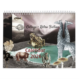 Colagem - Calendário de Ficção Retro