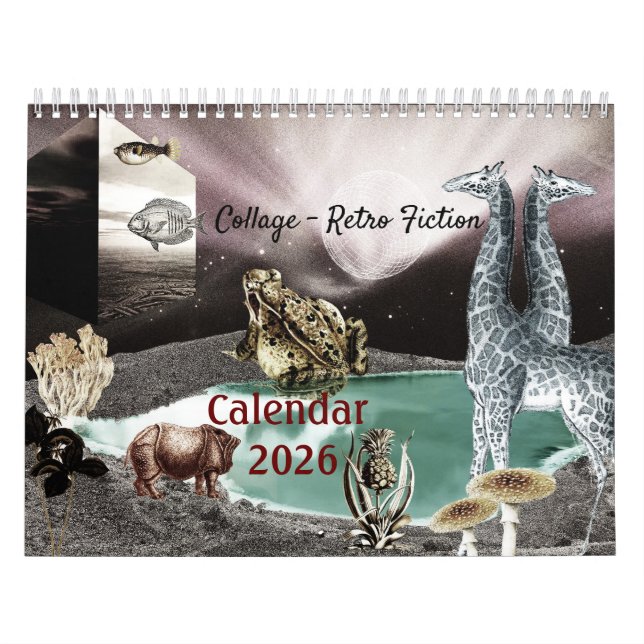 Colagem - Calendário de Ficção Retro (Capa)
